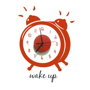 wake up wall decal