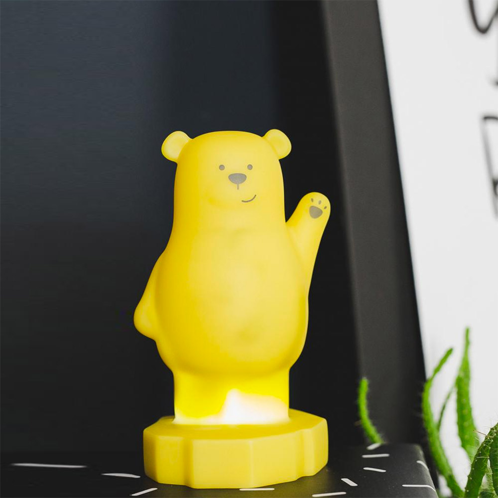 מנורת לילה LED דב צהוב Bear Lou