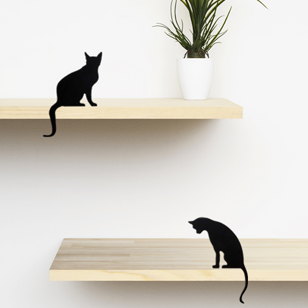 זוג פסלוני חתולים למדף Duo Meow