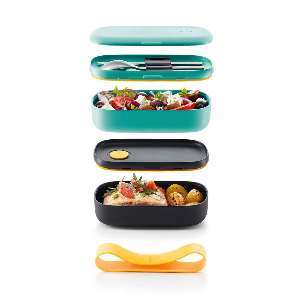 קופסת אוכל בנטו טורקיז