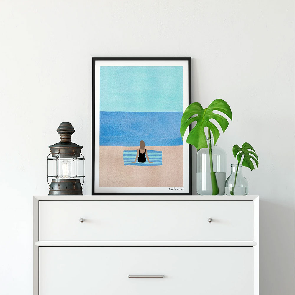 הדפס אומנותי Minimal Summer Beach