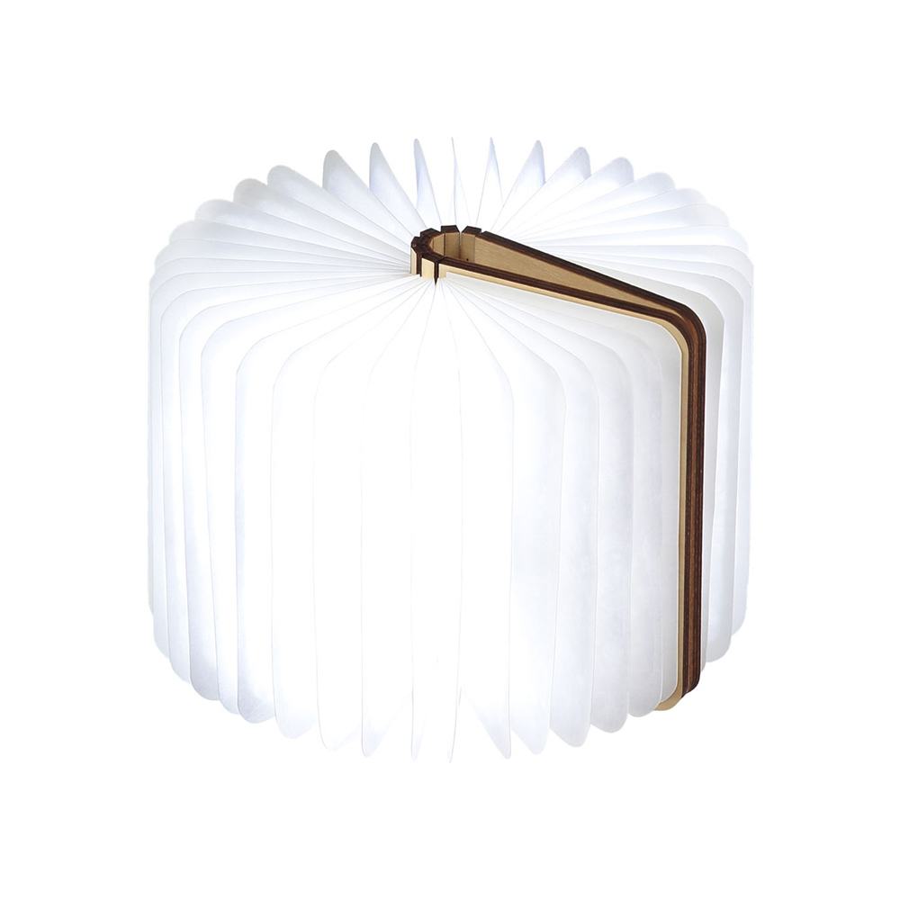 מנורת ספר חכם קטן - עץ אגוז 