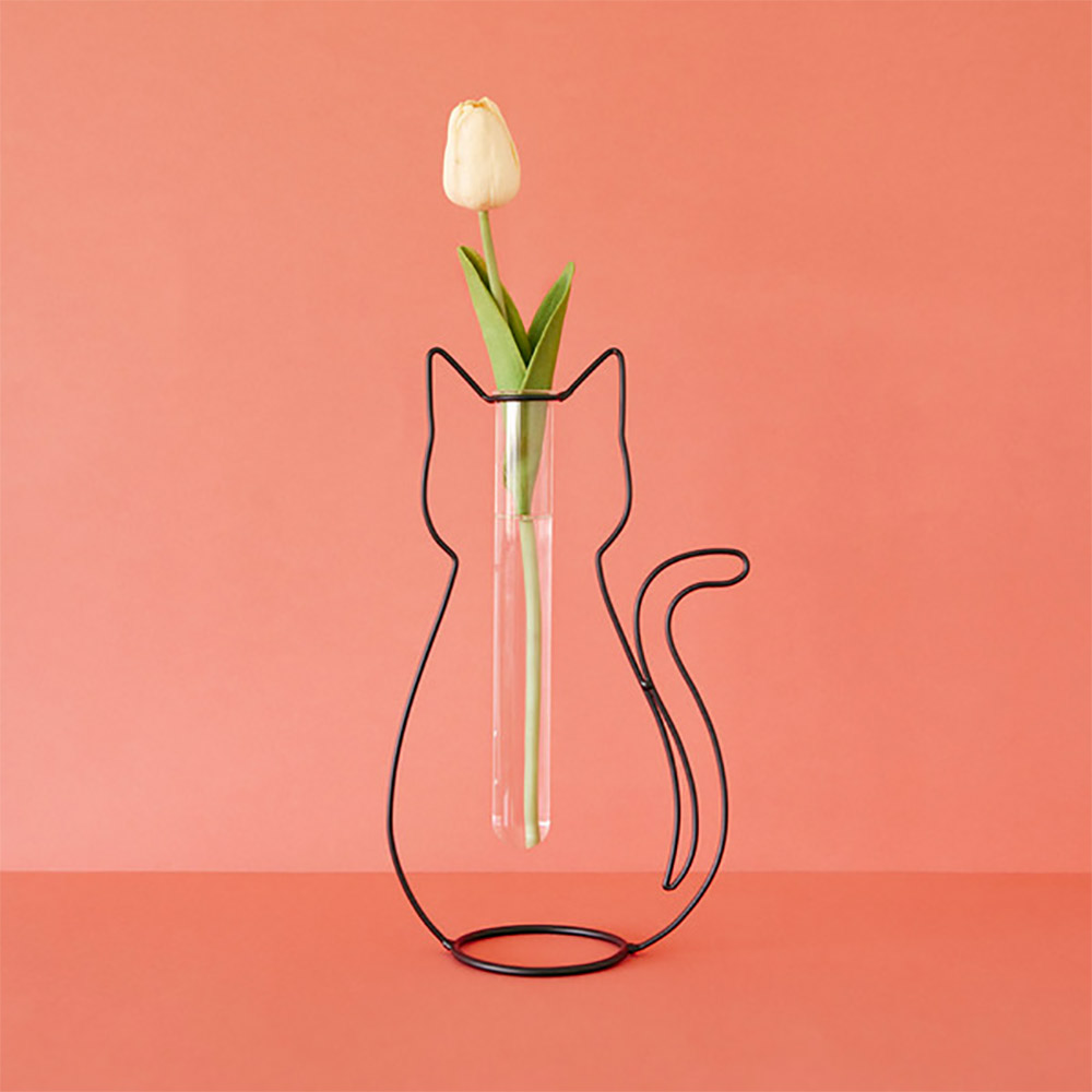 אגרטל צללית חתול Cat Silhouette Vase