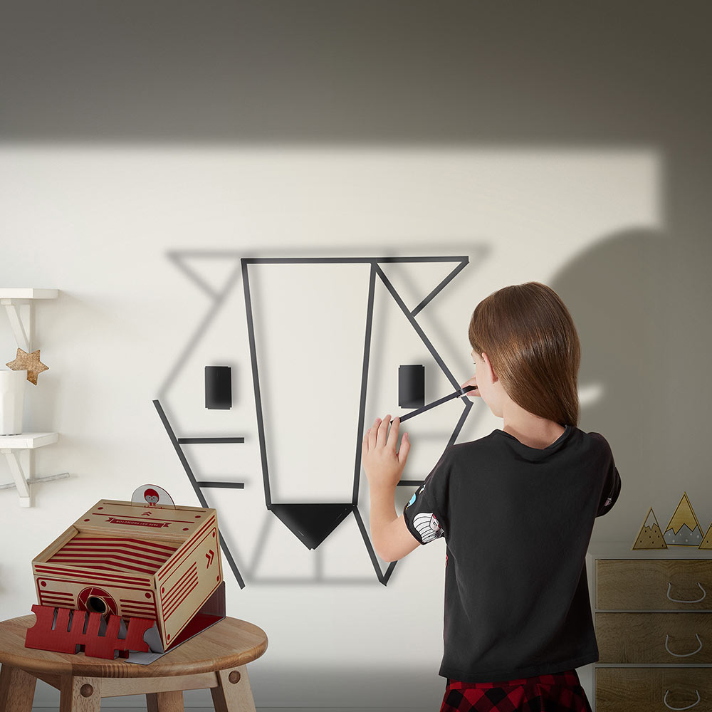 גראפיטייפ - מקרן גרפיטי עם וושי טייפ