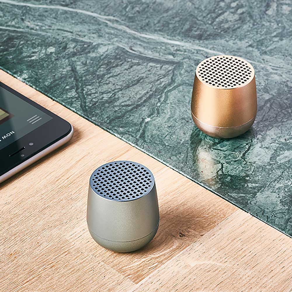 רמקול קומפקטי Mino מטאלי תכלת