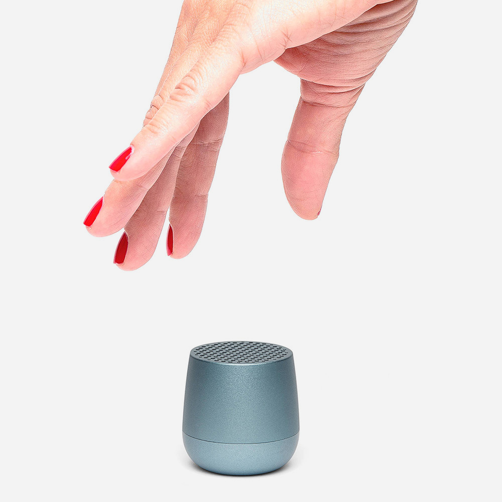 רמקול קומפקטי Mino מטאלי תכלת