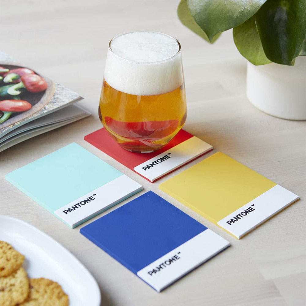 תחתיות לכוסות צבעי פנטון - סט של 4 Pantone Coasters