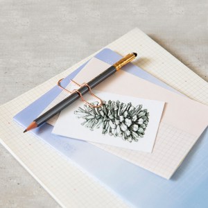 קליפס לעיפרון רוז גולד Clippen