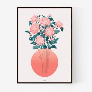 Japanese Flowers In a Vase - הדפס פרחים יפני