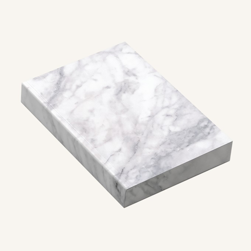 מחברת מעוצבת כלוח שיש לבן Slab Statuario Marble A6