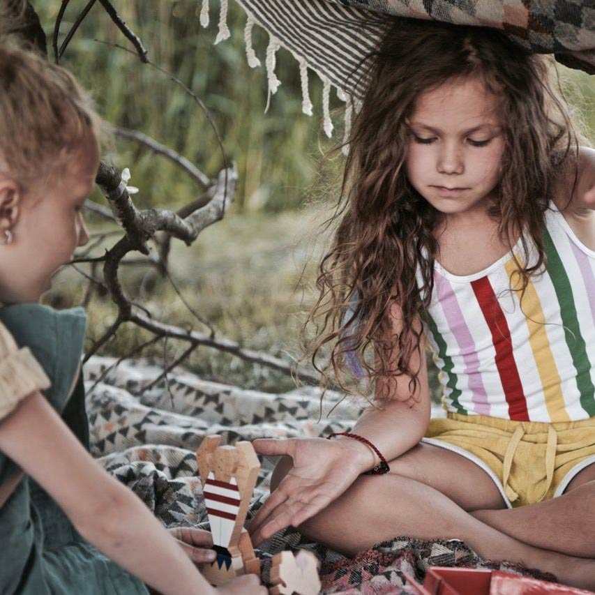 טה-דה משחק שיווי משקל קרקס מעץ