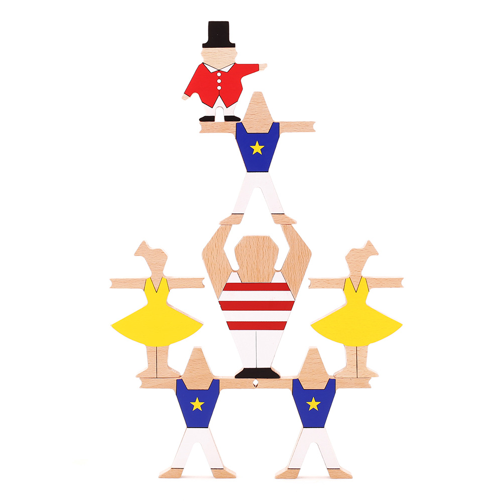 טה-דה משחק שיווי משקל קרקס מעץ